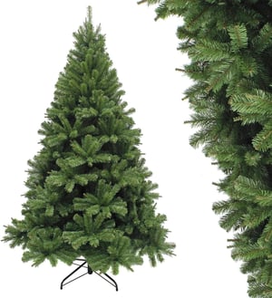 Brad artificial AURSTORE BASA 210 cm - Aspect realist, ramuri dese, suport metalic, ramuri flexibile, decor de Crăciun pliabil pentru casă, birou