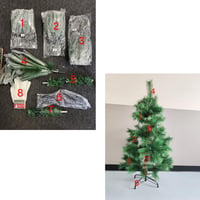 AURSTORE BASA Műfenyő 210 cm - Élethű Sűrű Ágakkal, Fém Állvánnyal, Hajlítható Ágakkal, Összecsukható Karácsonyi Dekoráció Otthonba, Irodába 4