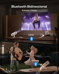 Aurzen Boom Air mini projektor Google TV-vel, 4K, USB-C tölthető, TOF autofókusz - krémfehér 10