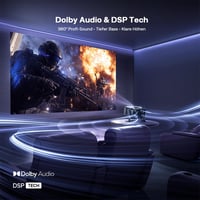 Aurzen Boom Mini 4 az 1-ben Okos Projektor Google TV-vel, 500 ANSI Lumen, 4K Támogatás, 20W DoIby Hangzás, WiFi/Bluetooth, Automatikus Fókus 8