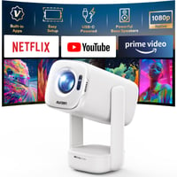 Inteligentný projektor Aurzen D1 Air s Netflixom, nabíjaním cez USB-C a natívnym rozlíšením 1080P 1