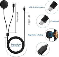Austuo USB-C Töltőkábel Samsung Galaxy Watch 6/5/4/3 és S22/S21/S20 Készülékekhez - 20W PD Gyorstöltő Adapter - 120 cm Hosszú Kompatibilis K 3