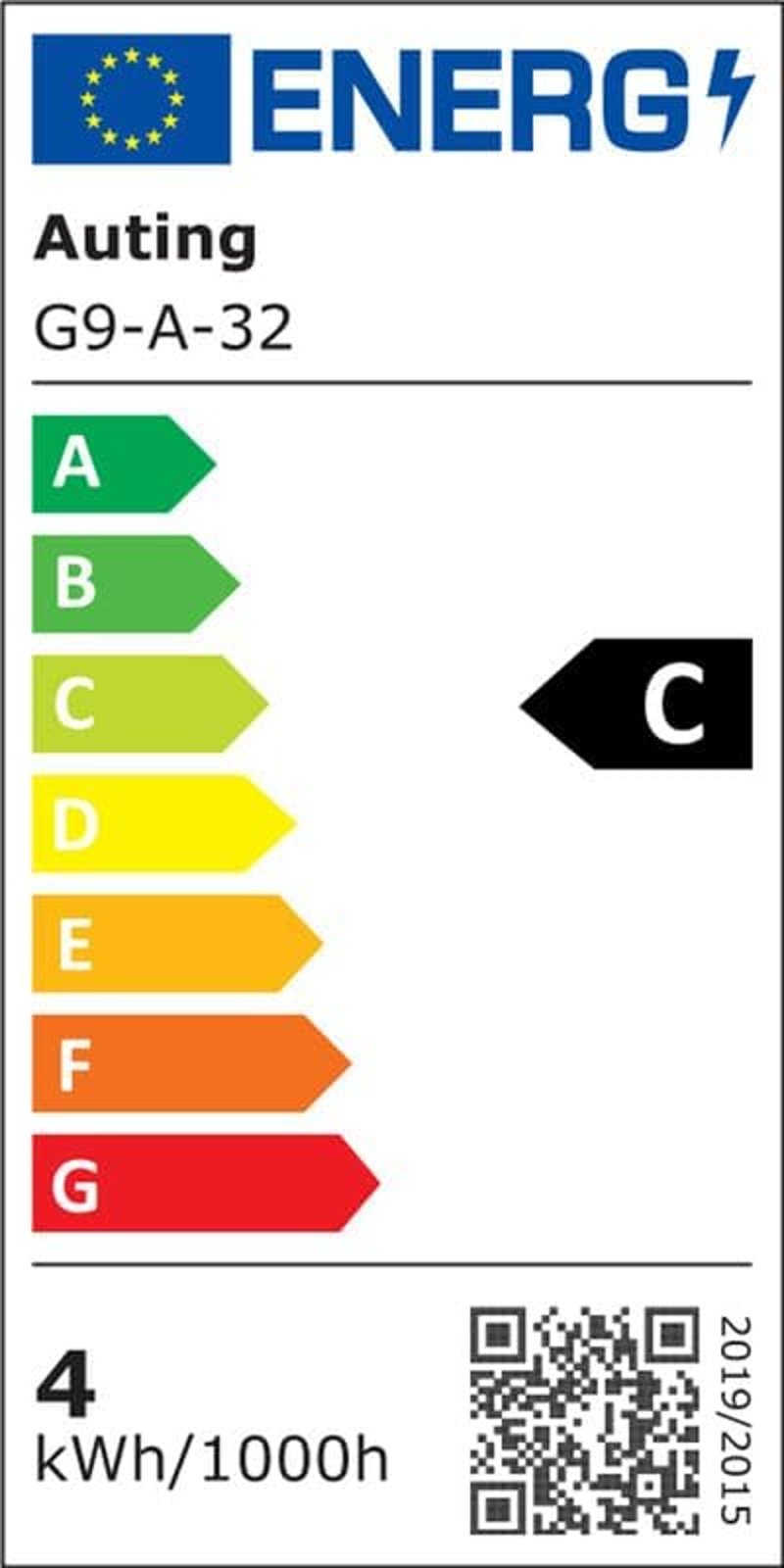Auting G9 LED Izzó Meleg Fehér 2700K, 4W Energiatakarékos LED Égő 400 Lumen, Halogén Helyettesítő Kis Izzó, 4 Darabos Csomag