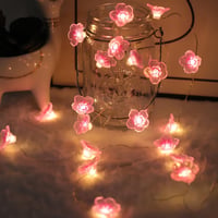 Auting LED Cseresznyevirág Tündérfény 2m 20 LED Elemmel Időzítővel - E-light chain flowers 2 m 1
