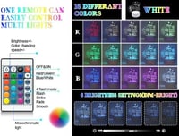 Auting LED Éjszakai Lámpa Szív Alakú Akril Dekoráció 16 Színváltós Távirányítóval Anyák Napja Ajándék 5