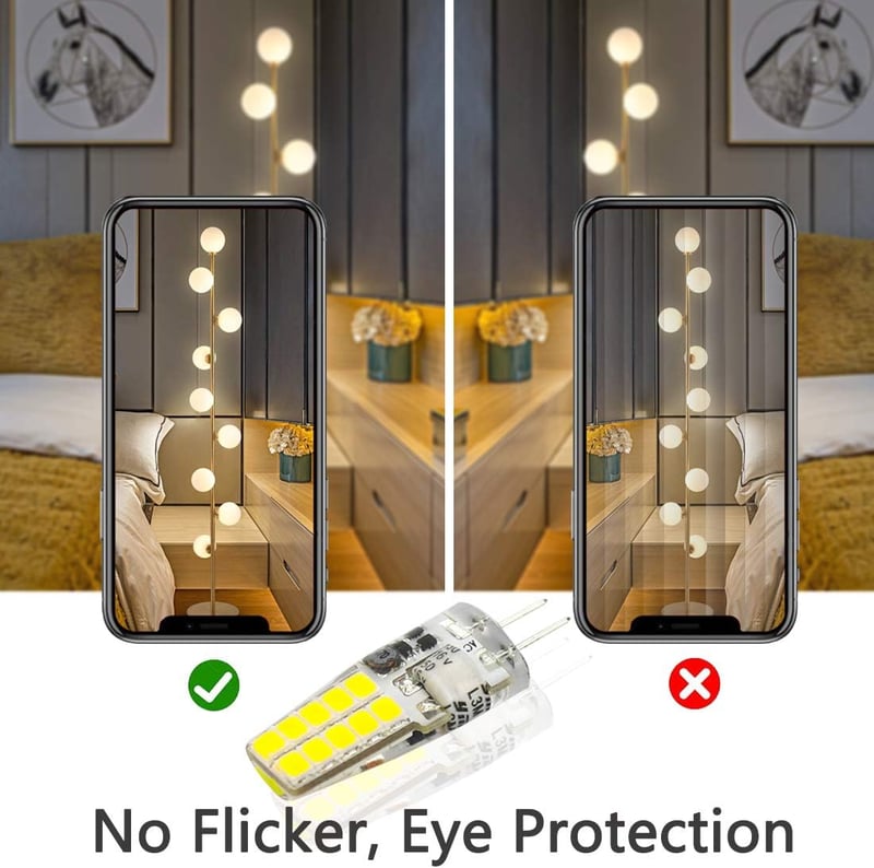Auting LED G4 izzó 3.5W meleg és hideg fehér 3000K 6000K - A-G4-Cool-10PCS