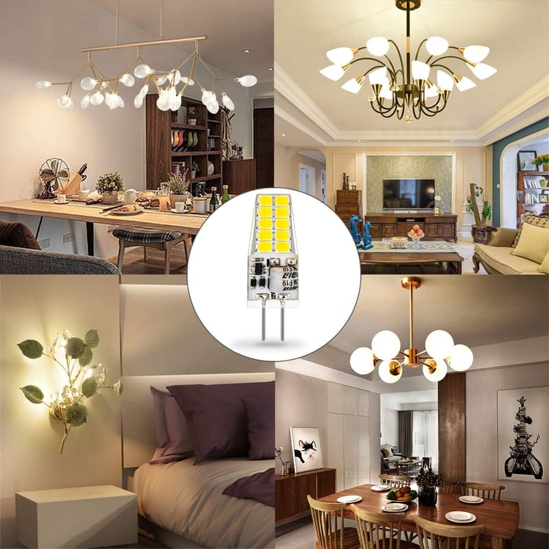 Auting LED G4 izzó 3.5W meleg és hideg fehér 3000K 6000K - A-G4-Cool-10PCS