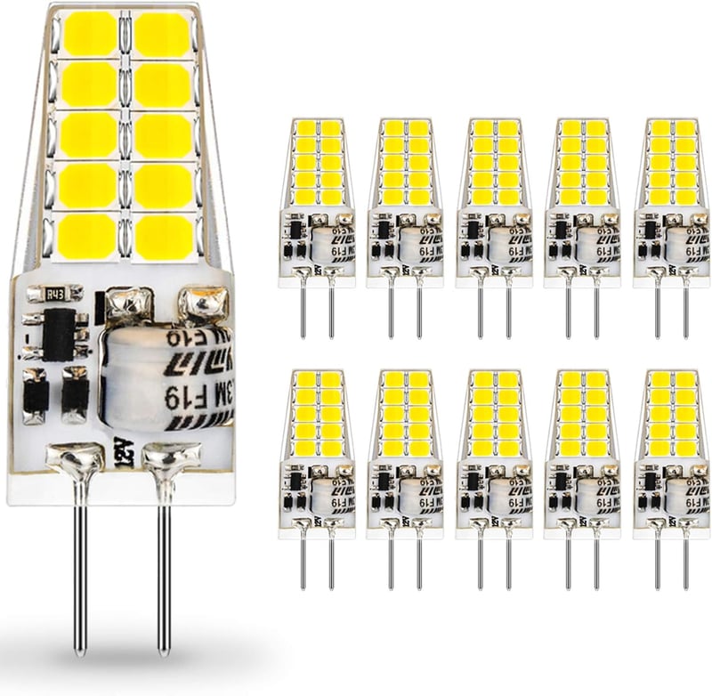 Auting LED G4 izzó 3.5W meleg és hideg fehér 3000K 6000K - A-G4-Cool-10PCS