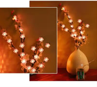 Auting LED Cseresznyevirág Tündérfény 2m 20 LED Elemmel Időzítővel - E-light chain flowers 2 m 5