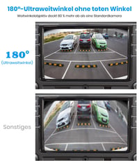 Cúvacia kamera do auta AUTO-VOX – 6 režimov ovládaných jedným tlačidlom, 180° široký zorný uhol bez skreslenia typu „rybie oko“, 1080P HD, vodotesnosť IP69K, vzhľad ako z prvovýroby (OEM) 3