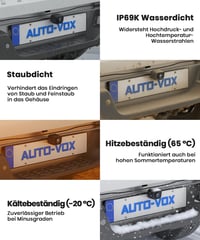 AUTO-VOX Bezdrôtová cúvacia kamera s 5-palcovým 1080P monitorom – Súprava cúvacej kamery do auta 7
