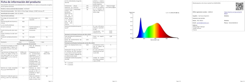 AUTODAY Összecsukható Mennyezeti Ventilátor LED Világítással 108cm Csendes DC Motor Távirányító