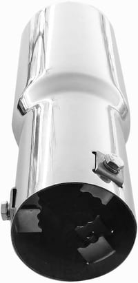 AutoHobby Rozsdamentes Kipufogó Vég Univerzális Cső 56mm Króm Csillapító 4