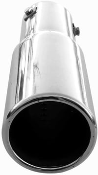 AutoHobby Rozsdamentes Kipufogó Vég Univerzális Cső 56mm Króm Csillapító 5