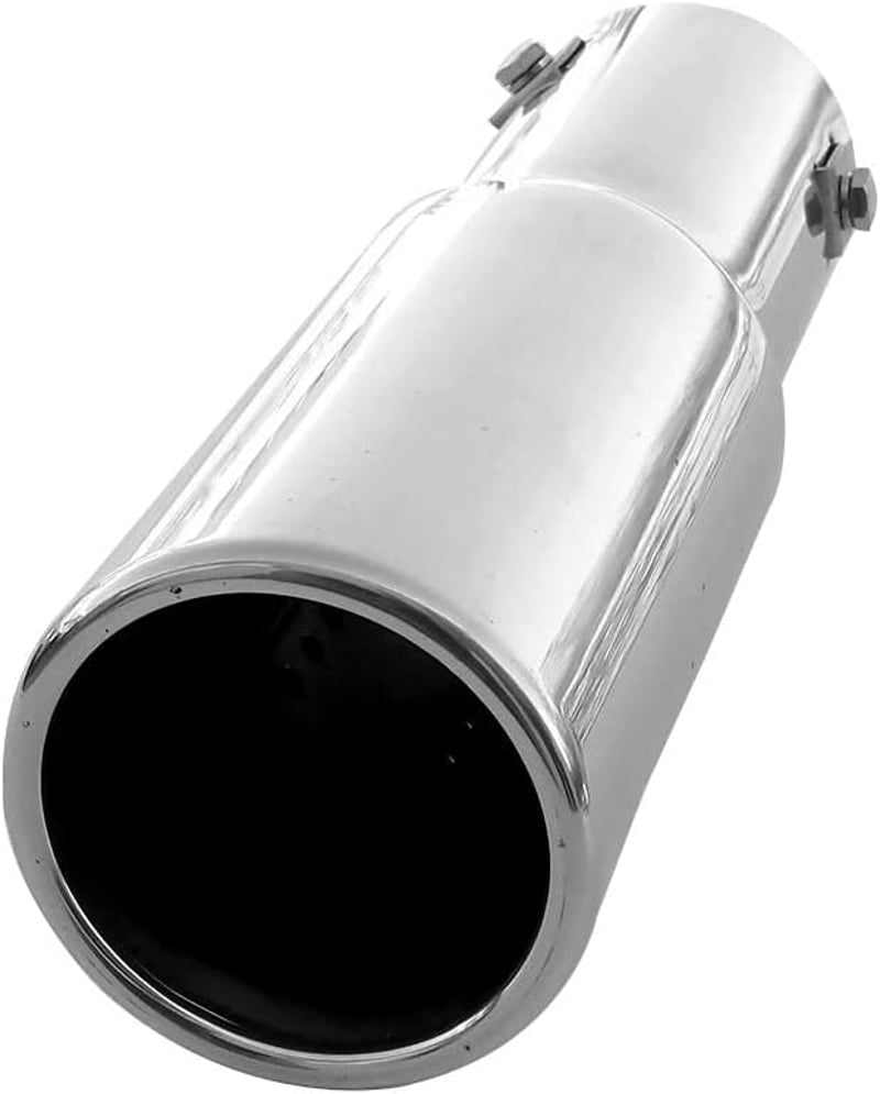 AutoHobby Rozsdamentes Kipufogó Vég Univerzális Cső 56mm Króm Csillapító