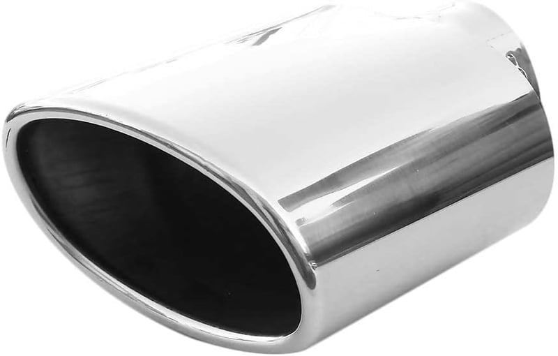 AutoHobby Univerzális Sportlégulátor Ovális Rozsdamentes Acél Kipufogócső Trim