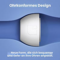 Náhradné penové nadstavce z pamäťovej peny AutoLine Pro Foam Masters 4.0 pre AirPods Pro 1. a 2. generácie, 3 páry, čierne, veľkosti S/M/L, s potlačením hluku 6