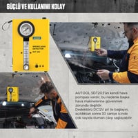 AUTOOL SDT203 autó füstölésektor EVAP rendszer diagnosztika készülék 3