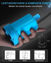 AUTOPkio Hordozható Kempingzuhany 4500 mAh Akkumulátorral - 12V/24V Kültéri Zuhanyszett Lakóautóhoz, Utazáshoz, Autómosáshoz, Állítható Fejj 4
