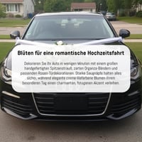 Svadobná dekorácia na auto, čipkovaná kytica, ozdoba pre svadobný pár, ruže, ružová dekorácia na svadobné auto 8