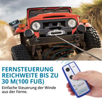 AUTOUTLET 2 ks bezdrôtová súprava diaľkového ovládania pre elektrický navijak 12V, dosah 30 m, kompatibilné s ATV, nákladnými autami, Jeepmi a SUV 4
