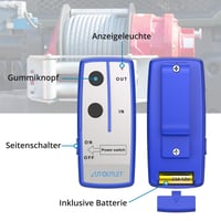 AUTOUTLET 2 ks bezdrôtová súprava diaľkového ovládania pre elektrický navijak 12V, dosah 30 m, kompatibilné s ATV, nákladnými autami, Jeepmi a SUV 3