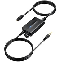 AUTOUTLET DAC Konverter 192kHz Digitális Analóg Audio Átalakító Hangerőszabályzóval SPDIF Toslink 3.5mm Jack Fejhallgató TV Játék 1