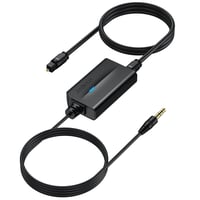 AUTOUTLET DAC Konverter 192kHz Digitális Analóg Audio Átalakító SPDIF Toslink 3.5mm Jack Kábellel TV Fejhallgató Gaming 1