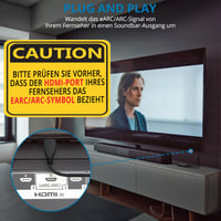 AUTOUTLET HDMI eARC/ARC Audio Extractor, 192kHz DAC prevodník, optický SPDIF adaptér, s 1M HDMI a optickým káblom, pre HDTV, soundbar a systémy domáceho kina 4