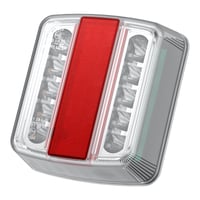 Súprava zadných LED svetiel AUTOUTLET na príves, 18 LED, 7,5 m kábel, 7-pólový konektor, 12V, norma E11, biela, skrutková montáž 9