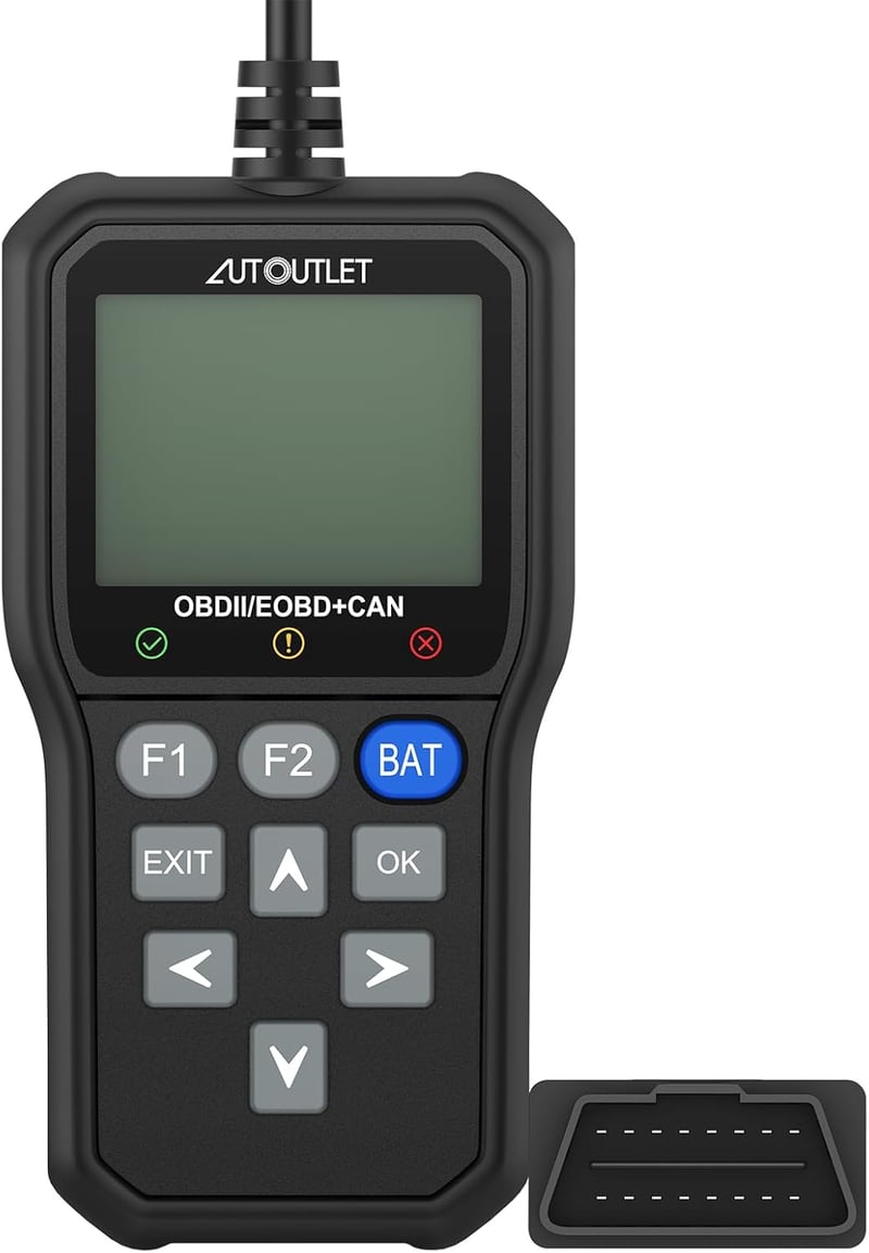 AUTOUTLET OBD2 Diagnosztikai Eszköz Színes Kijelzővel, QR Kód Olvasás és Akkuteszt Funkcióval