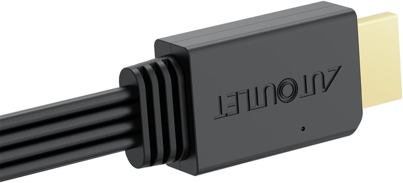 AUTOUTLET Wii HDMI Adapter - 1080P/720P Konverter 150cm Integrált Kábellel, Plug and Play Wii HDMI Átalakító Fekete