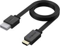 AUTOUTLET Wii HDMI Adapter - 1080P/720P Konverter 150cm Integrált Kábellel, Plug and Play Wii HDMI Átalakító Fekete 1