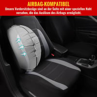 AUTOYOUTH Autó Üléshuzat Elülső Ülésekhez Szürke Univerzális Védőhuzat 3
