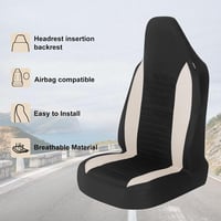 AUTOYOUTH autóülés huzat fekete-bézs univerzális szedán teherautó SUV 4