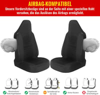 AUTOYOUTH Autóülés Védőhuzat Elöl Kutyák Gyerekek Számára Univerzális Fekete - black 3