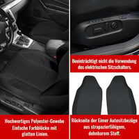 AUTOYOUTH Autóülés Védőhuzat Elöl Kutyák Gyerekek Számára Univerzális Fekete - black 4