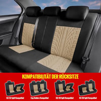 AUTOYOUTH Univerzális Autóülés Huzat Komplett Szett Beige Ülésprotektálás - Full set, beige 3