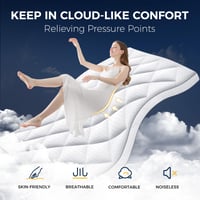 Autsel 1000 g/m² ultra mäkký matracový topper s čiastočkami pamäťovej peny, 90x200 cm 3