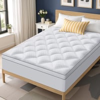 Autsel 1000 g/m² ultra mäkký matracový topper s čiastočkami pamäťovej peny, 90x200 cm 7