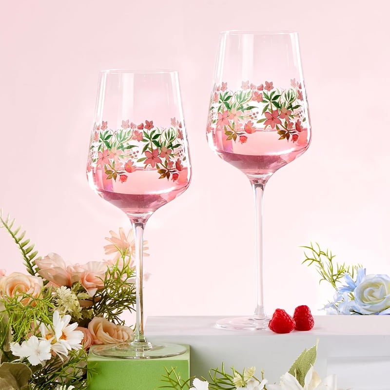 Autsel Fehérboros Pohár Szett 2db (500 ml) - Karcálló Üveg, Személyre Szabható, Időtlen Dizájn - Ajándék Nőknek, Borkedvelőknek