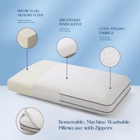 Autsel Ortopéd Gél Memory Foam Párna Oldalsó Alváshoz 70x40cm 3