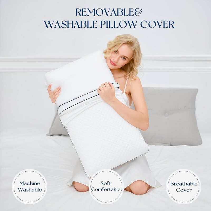 Autsel Ortopéd Gél Memory Foam Párna Oldalsó Alváshoz 70x40cm