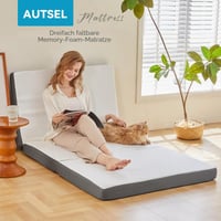 Autsel Összecsukható Matrac 80x195x10 cm 3 Részes Kempingmatrac Vendégágy Faltmatratze 6