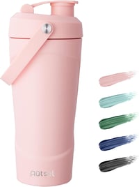 Autsel Shaker Proteine din Oțel Inoxidabil 750ml - Sticlă de Amestec Izolată în Vid cu Bulo de Amestecare, Mixer Băuturi Fitness Fără BPA 1