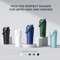 Autsel Rozsdamentes Acél Protein Shaker 750ml - Vákuumszigetelt Edzőpalack Keverőgolyóval, BPA-mentes Fitness Italkeverő, Fekete 7