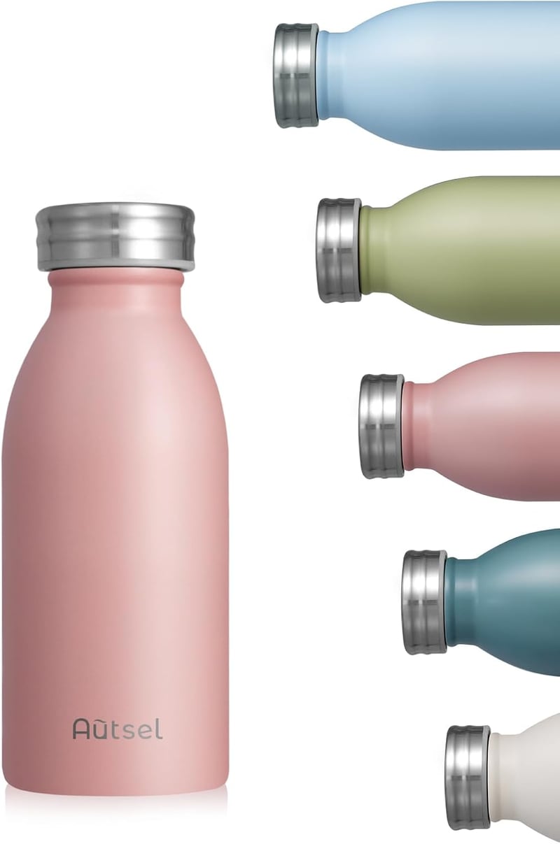 Autsel Termosz Rozsdamentes Acél 350ml Hideg-Meleg Italokhoz Rózsaszín