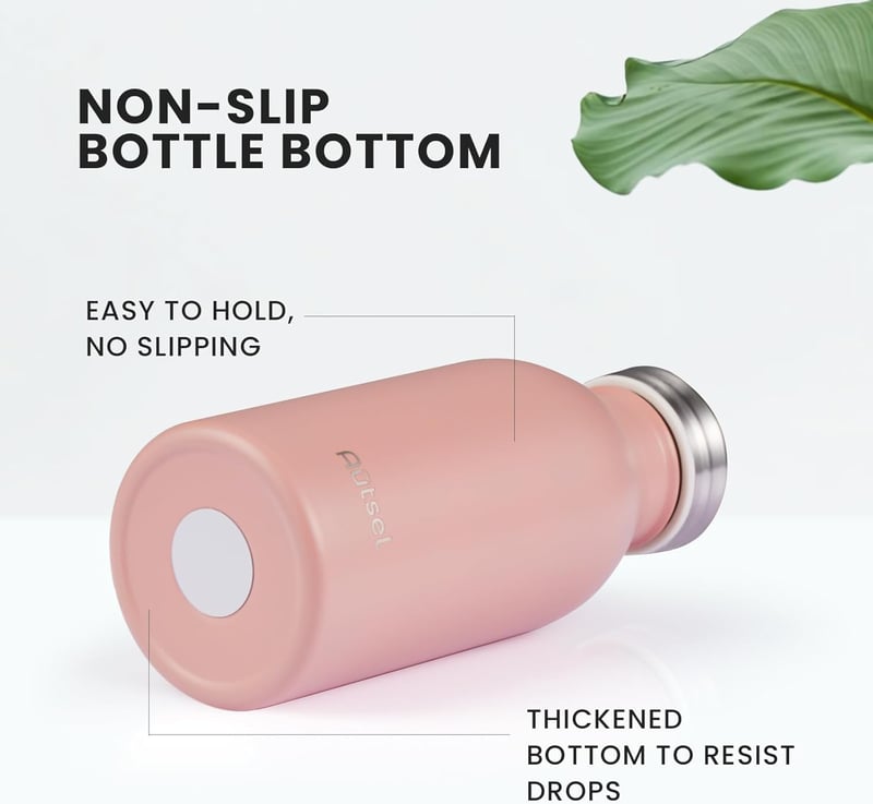 Autsel Termosz Rozsdamentes Acél 350ml Hideg-Meleg Italokhoz Rózsaszín