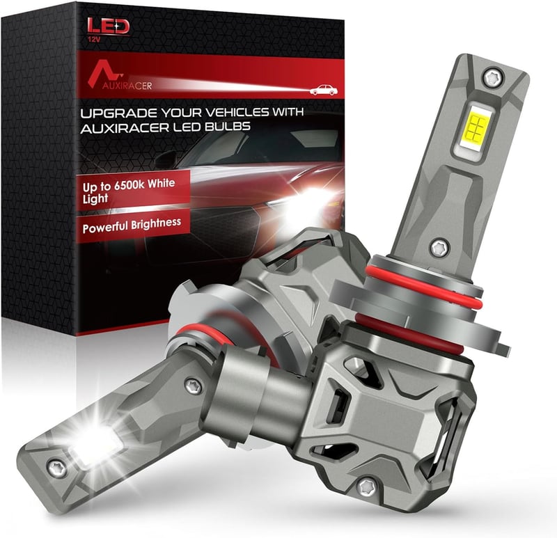 AUXIRACER HB3/9005 LED fényszóró 3000LM 120W 6500K fehér hiba nélküli autó lámpa csere szett