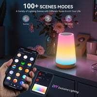 Auxmir Smart Éjjeli Lámpa RGBICWW WiFi Alexa Google Vezérlés Dimmer 3